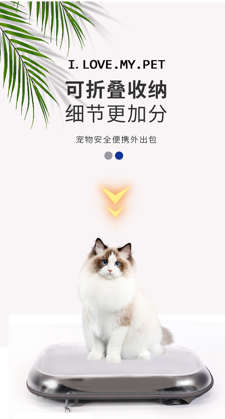 Cat bag, portable pet suitcase, dog bag, space capsule suitcase, large-capacity dual-purpose cat backpack pic 10