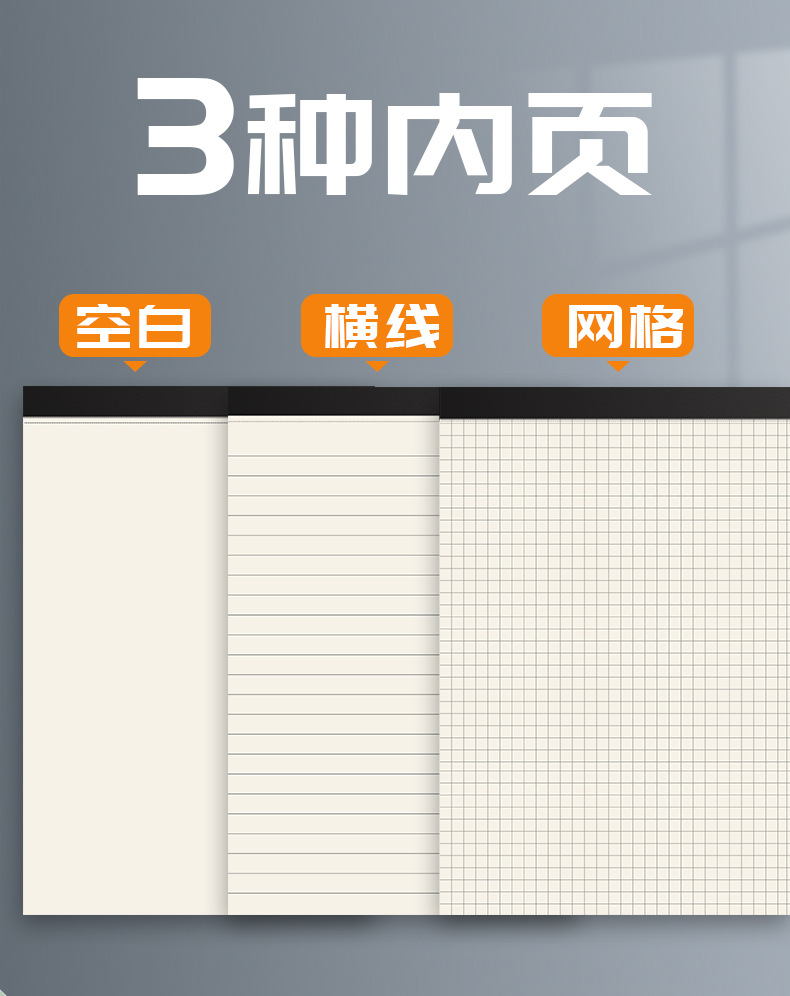源头厂家强林A4拍纸本批发ins空白便签纸本B5可撕考研草稿纸本详情4