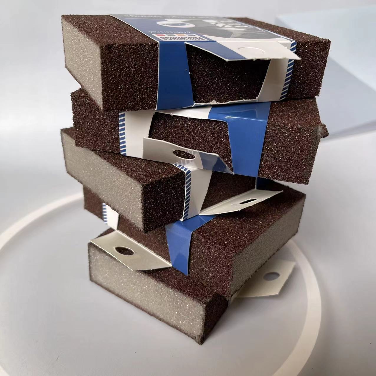 【 Zone 2-8 】 Card-packed diamond sand 20/ pack 600/ box Card-packed diamond sand sponge for kitchen cleaning, pot washing, dish washing, cleaning, stain removal, pot bottom cleaning, rust removal, and pot scrubbing 1 yuan wholesale pic 5