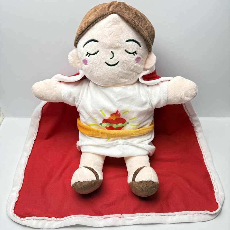 现货直发可爱圣心毛绒公仔儿童安抚玩偶跨境现货批发卡通娃娃抱枕详情6