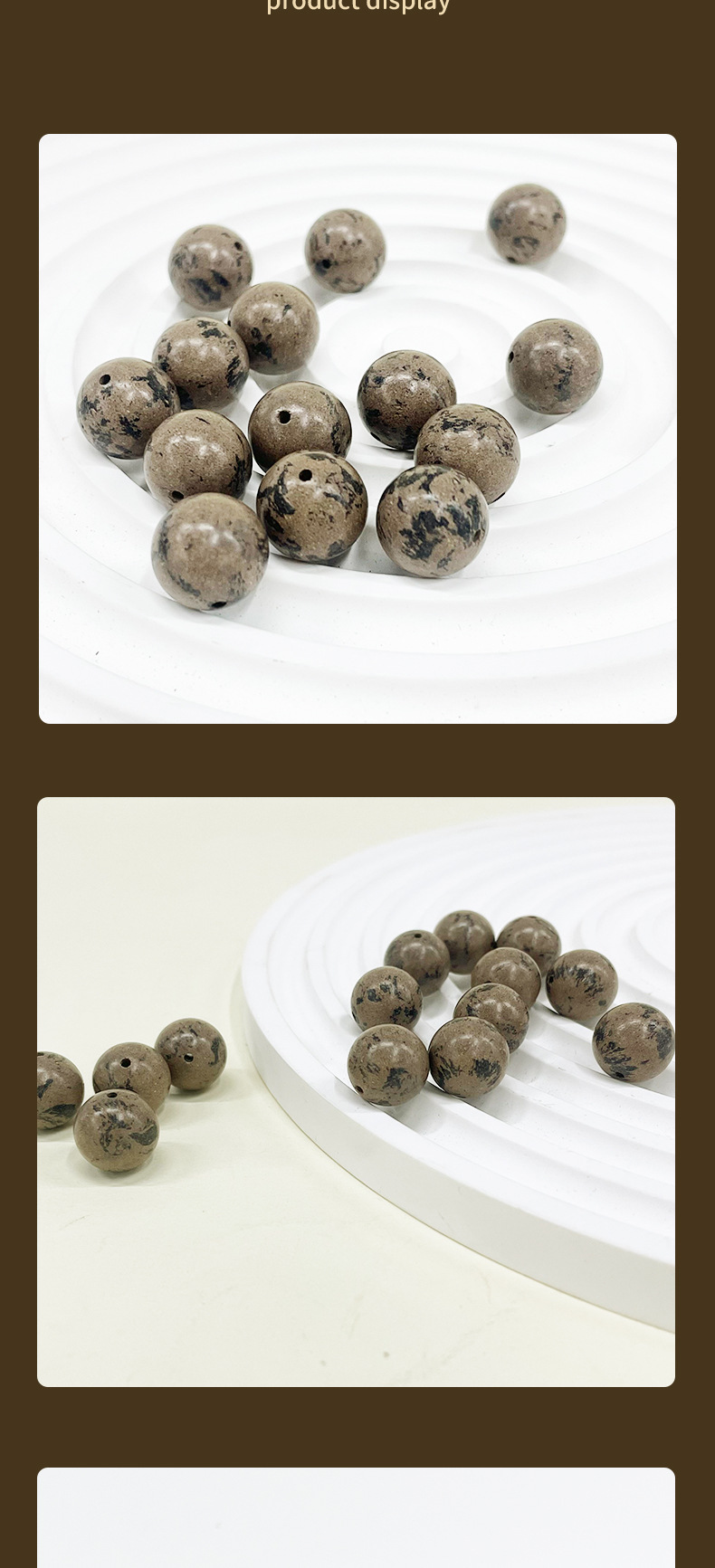 新品爆款黑白双色天然合香珠散珠DIY中药文玩手串香珠多规格批发详情4