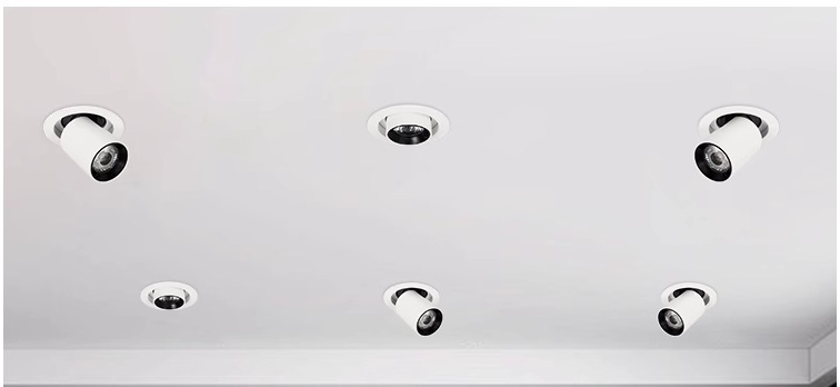 射灯无主灯小山丘嵌入式伸缩灯可调角度服装店家用商用防眩象鼻灯详情7