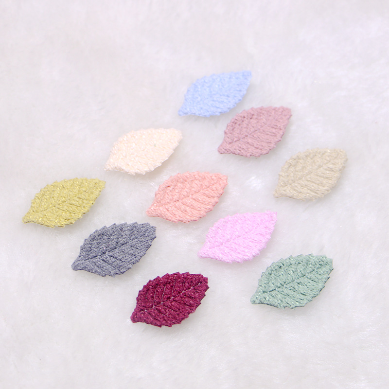 仿真树叶超声波压花毛线叶子DIY饰品服饰儿童打底裤鞋帽辅料配件详情4