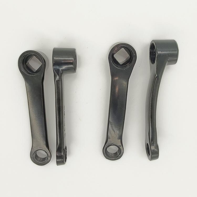 Deportes al aire libre bicicleta eléctrica cragueta 102mm curvado negro scooter pedal conexión rod ciclismo accesorios pic 5