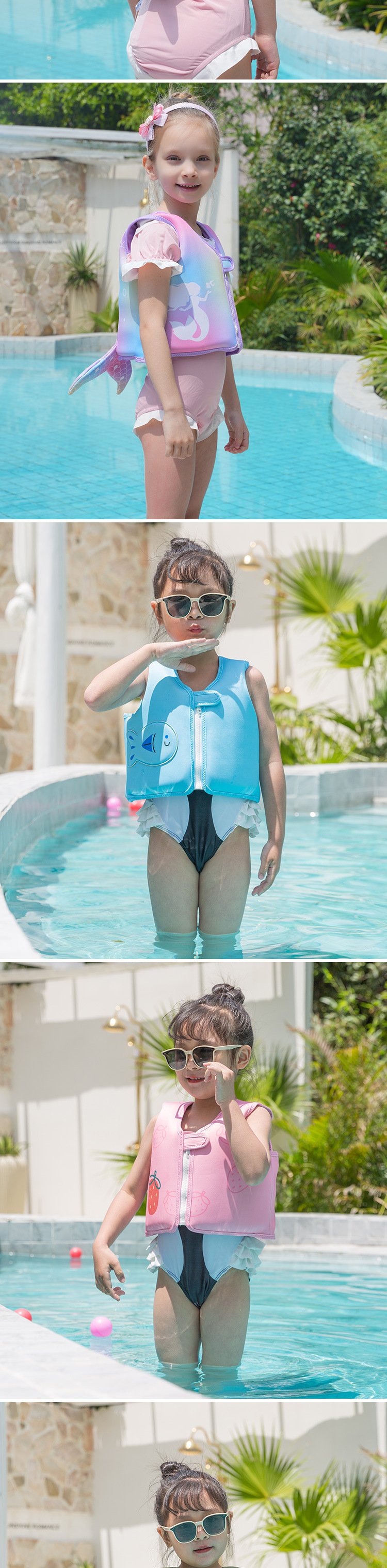 免充气浮力衣 宝宝辅助救生衣卡通印花浮力救生衣 儿童游泳圈水袖 高档加厚款 儿童外出水上乐园神器 优质环保详情9