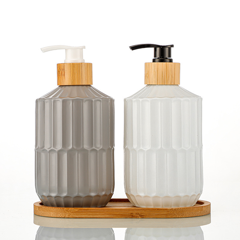 洗手液瓶透明加厚玻璃瓶空瓶高颜值皂液分装器2只装沐浴露瓶现货详情5