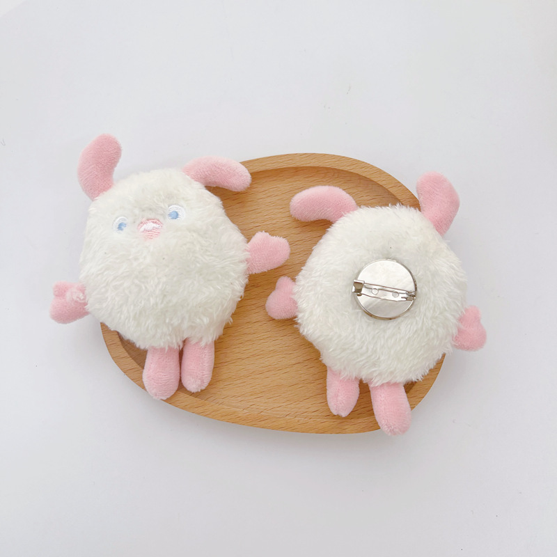 ins可爱卡通毛怪胸针毛绒小怪兽书包钥匙配饰玩偶diy围巾手工辅料详情21