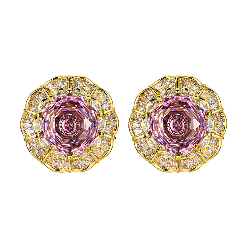 2025新款庄生生珠宝铜底镀金玫瑰切黄金复古拉丝轻奢套装女16-14m详情11