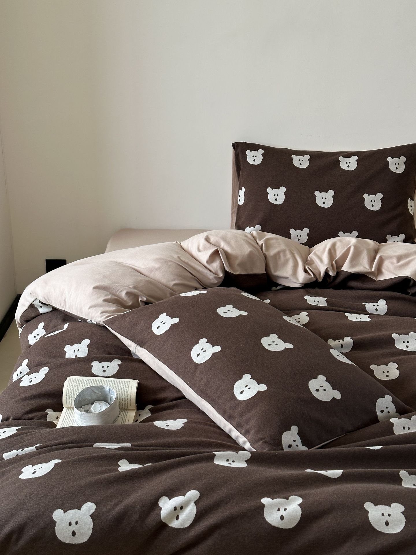 2025 Thickened knitted jacquard Class a all-cotton jacquard knitted cotton four-piece set, Tianzhu cotton Bear Naked Sleeping Quilt cover pic 20