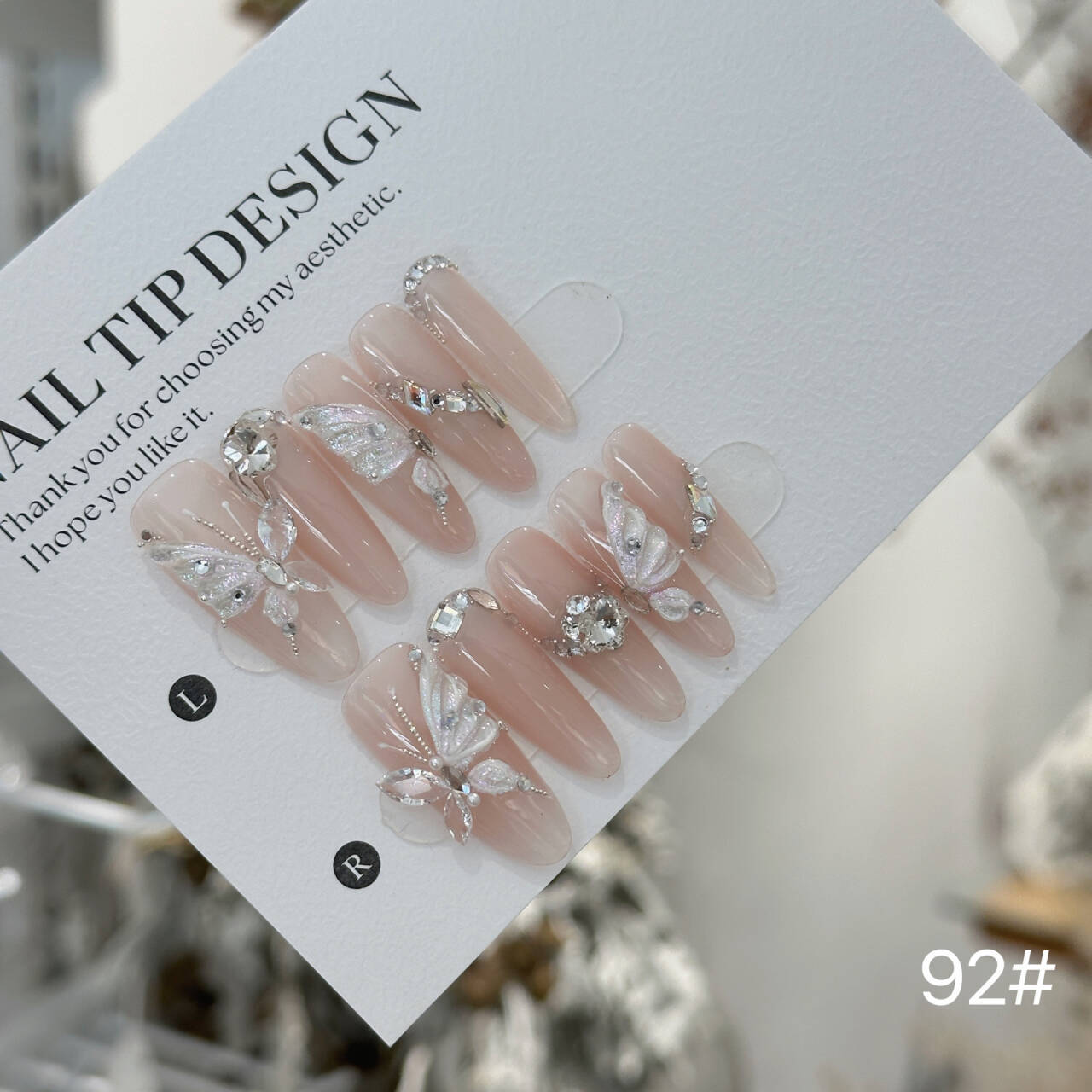 Nai Xi [Original] Pure handcrafted wearing, European and American fairy-like high-end light luxury three-dimensional relief butterfly super-bright zircon pic 16