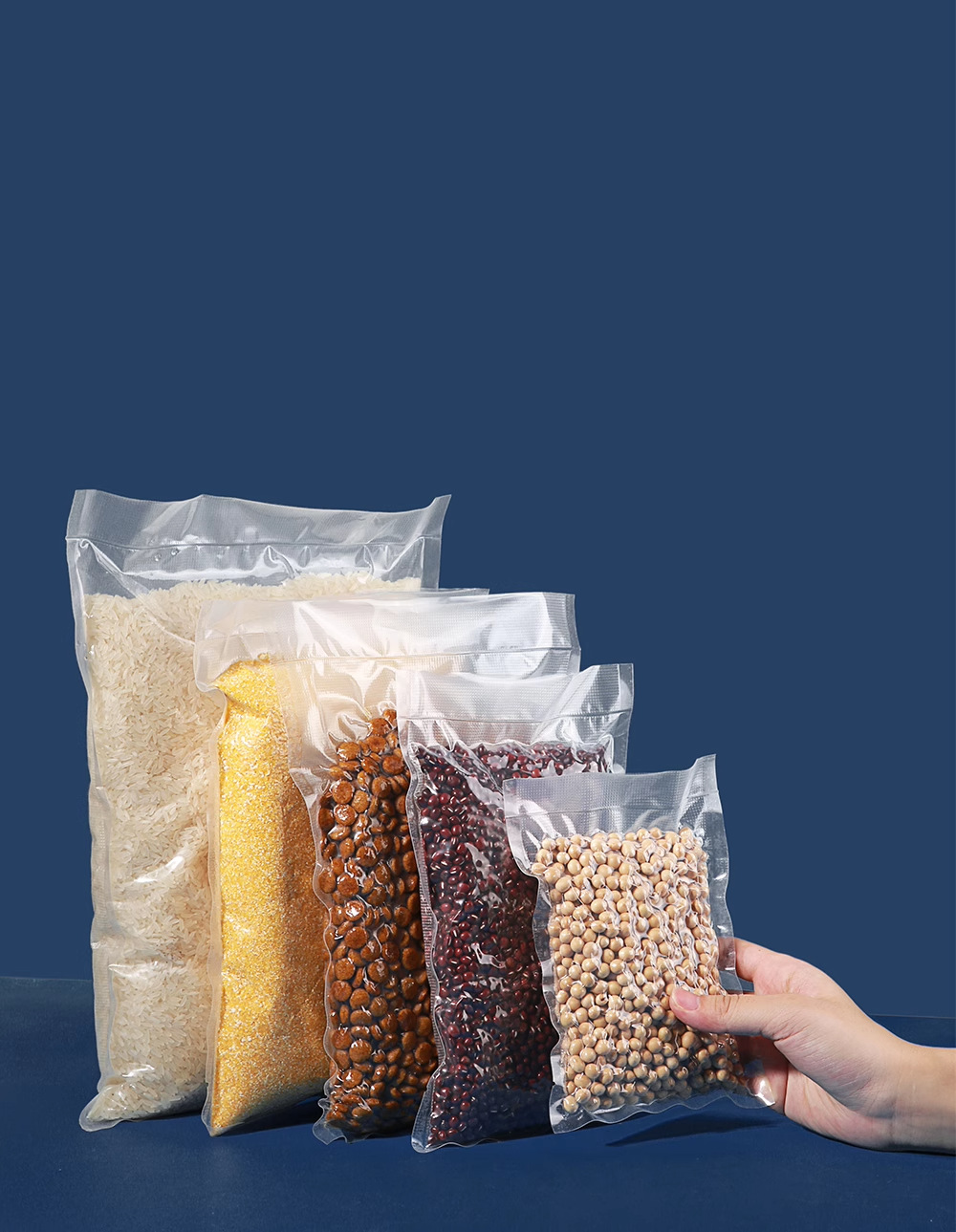 纹路真空保鲜食品袋包装塑封压缩袋子网纹抽真空袋家用密封口详情15