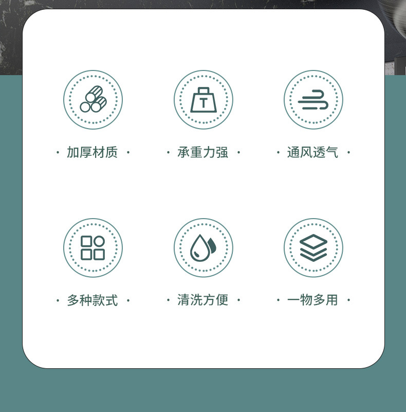 Stainless steel kitchen wall cabinet, lower storage rack, hook pot lid rack, multi-functional storage rack, kitchen organizing supplies pic 2