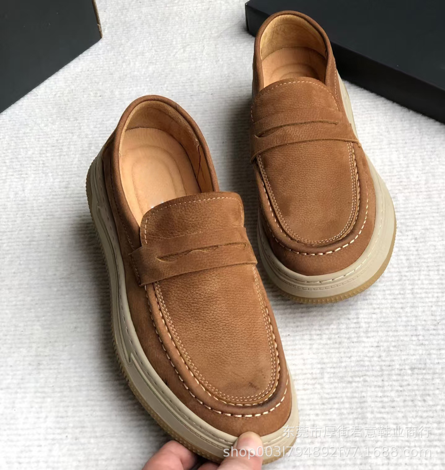 High-end original single 2024 autumn/winter new flat round toe matte cowhide casual shoes, spring and autumn simple board shoes from Dongguan pic 8