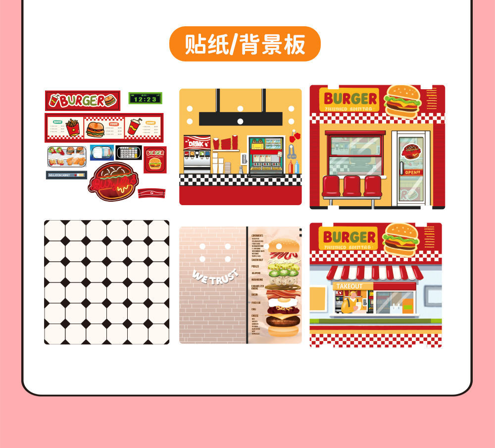 趣味DIY微景3D立体拼装仿真灯光卧室书房模型儿童玩具过家家餐厨具玩具详情13