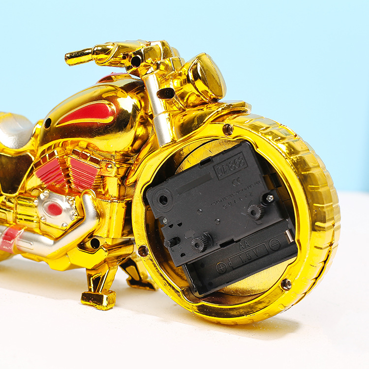 跨境海外版摩托车闹钟学生床头台式钟表创意儿童玩具家居客厅摆件详情11