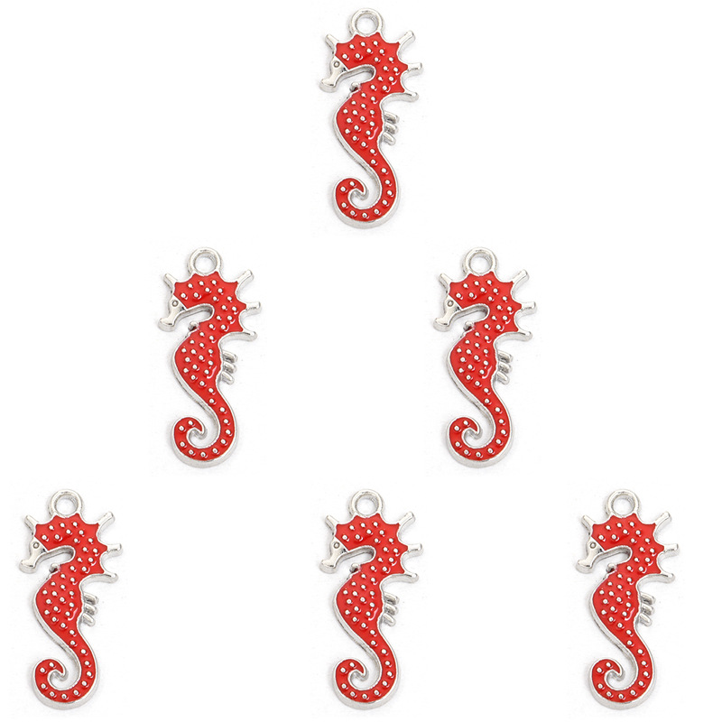 海马滴油合金挂件 海洋DIY饰品配件手链项链耳环钥匙链动物小吊坠详情19