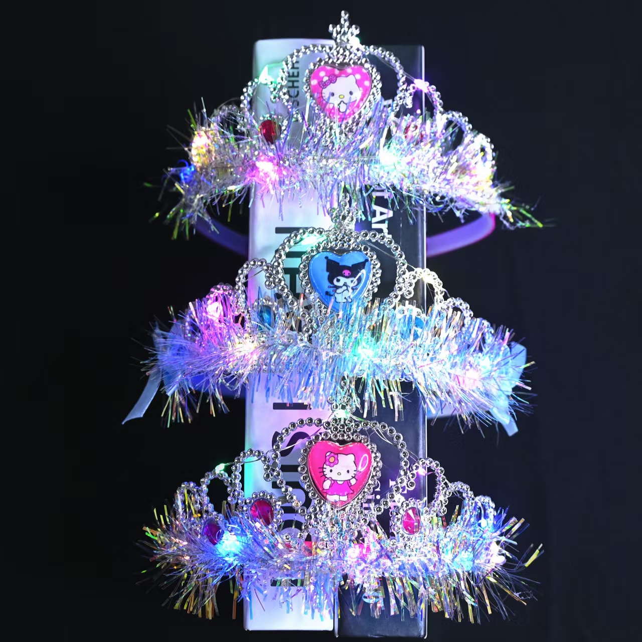 Manufacturer's luminous headwear, princess crown headband, cute girl headwear, night market street stall, children's performance headband, cross-border pic 12