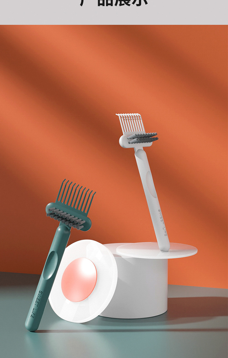 Comb cleaning brush, simple hollowed-out air bag cleaning brush, curly hair massage cleaning brush, cleaning wonder, comb cleaning claws pic 9