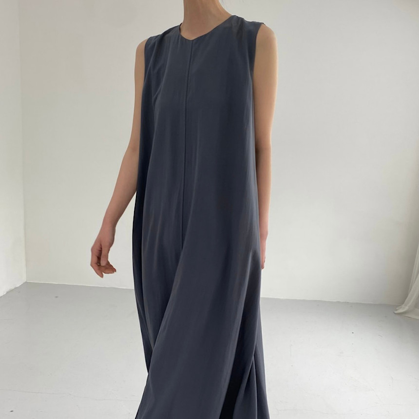 Cross-border bestseller 2024 Summer chic casual, simple and loose sleeveless long cotton and linen dress from Japan and South Korea pic 14