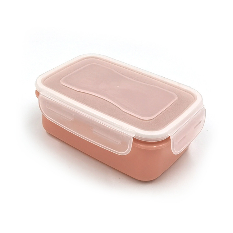 Cross-border round mini refrigerator, food storage box, small lunch box, kitchen bento box, plastic storage box, rectangular sealed box pic 8