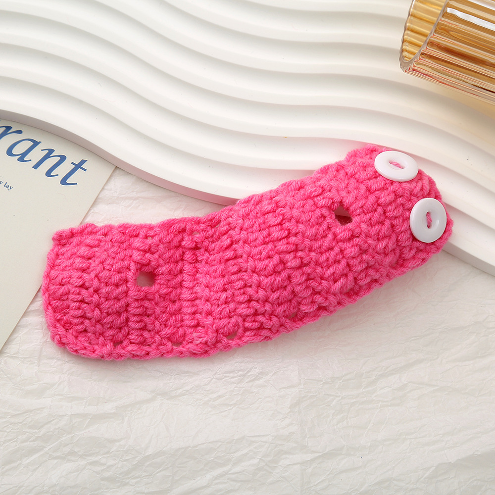 可爱掌门狗毛线带扣子配饰DIY手工钩针公仔玩偶娃娃针织换装辅料详情11