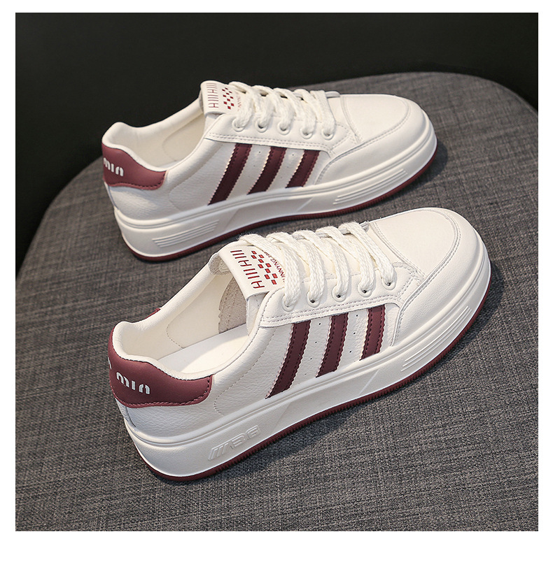 真皮小白鞋女鞋2024早春季时尚百搭厚底单鞋软底休闲鞋运动鞋板鞋详情27