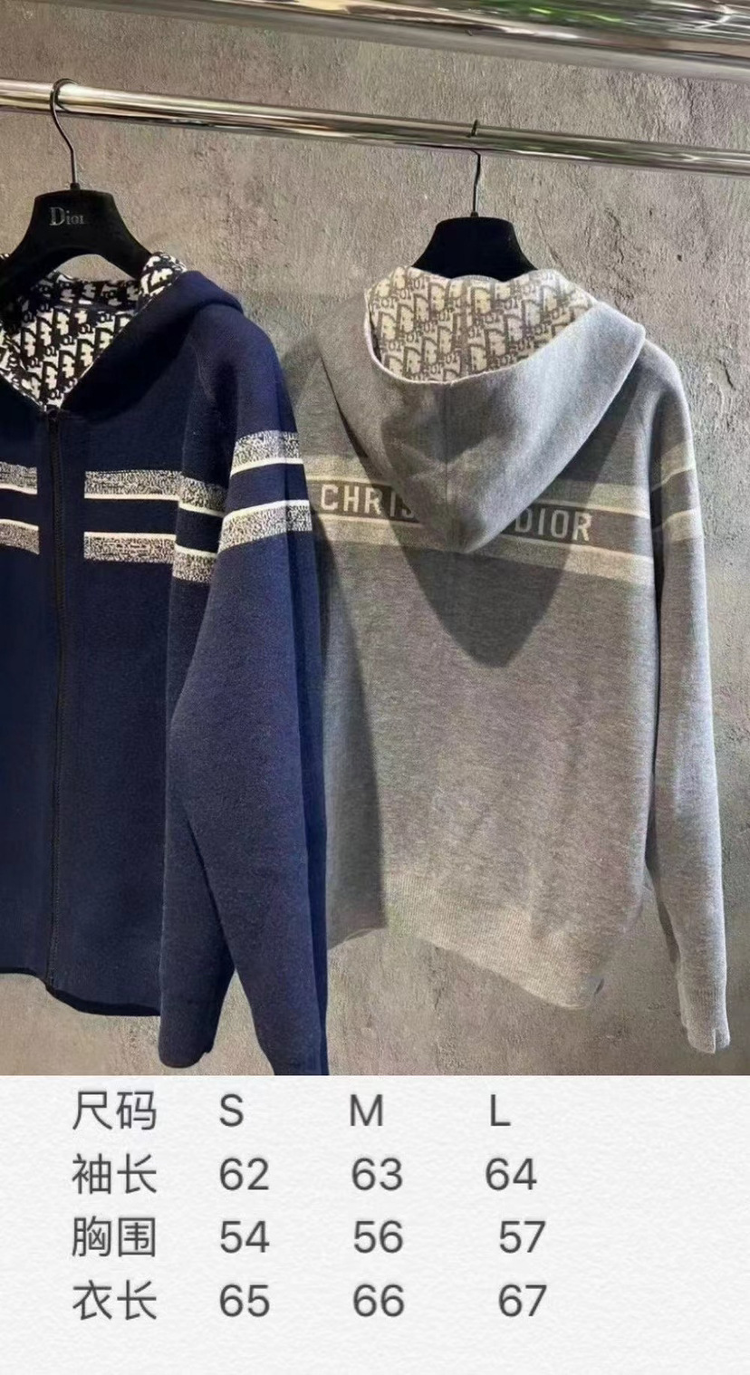 南油原单工厂私渠2024精品女装批发针织连帽拉链开衫外套男女通用详情3