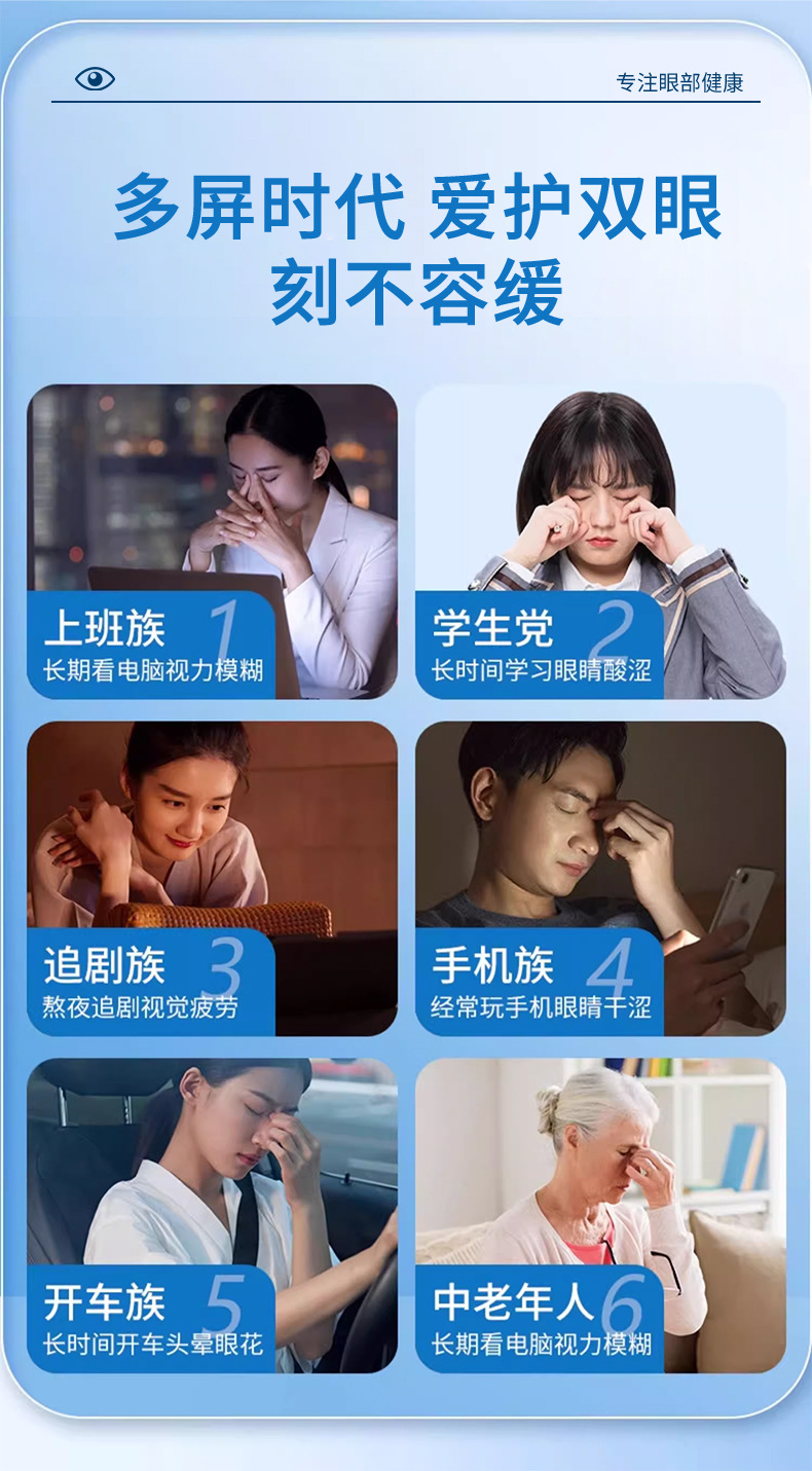 恒迪叶黄素护眼贴盒装家用眼贴缓解眼疲劳冷敷眼贴艾草眼贴护眼贴详情5