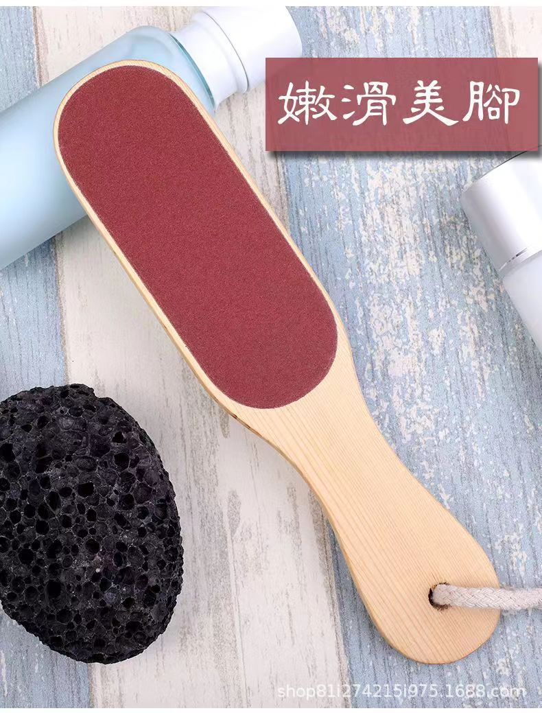 Solid wood double-sided foot sander main body, other types of foot care tools pic 3