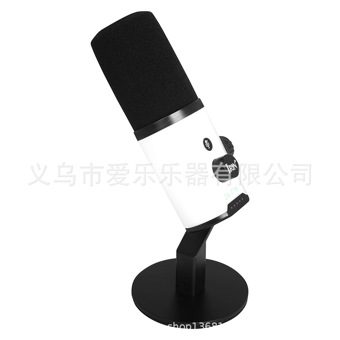 跨境USB直播麦克风炫彩渐变RGB动圈游戏降噪麦克风电脑手机话筒详情14