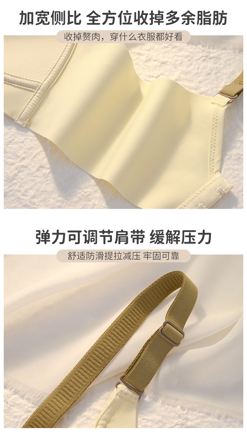 T跨境热销夏季无痕内衣小胸聚拢薄款文胸防下垂美背无钢圈软内衣详情9