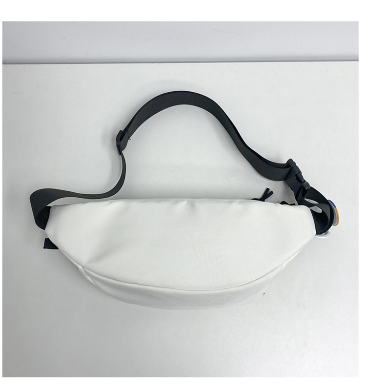 新款简约胸包男休闲潮流运动学生单肩包百搭斜挎包女手机男生腰包详情11