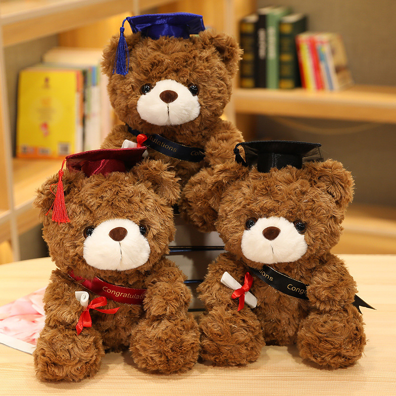 Doctor cap teddy bear, Doctor bear plush toy, graduation teddy bear doll, graduation commemorative gift pic 4