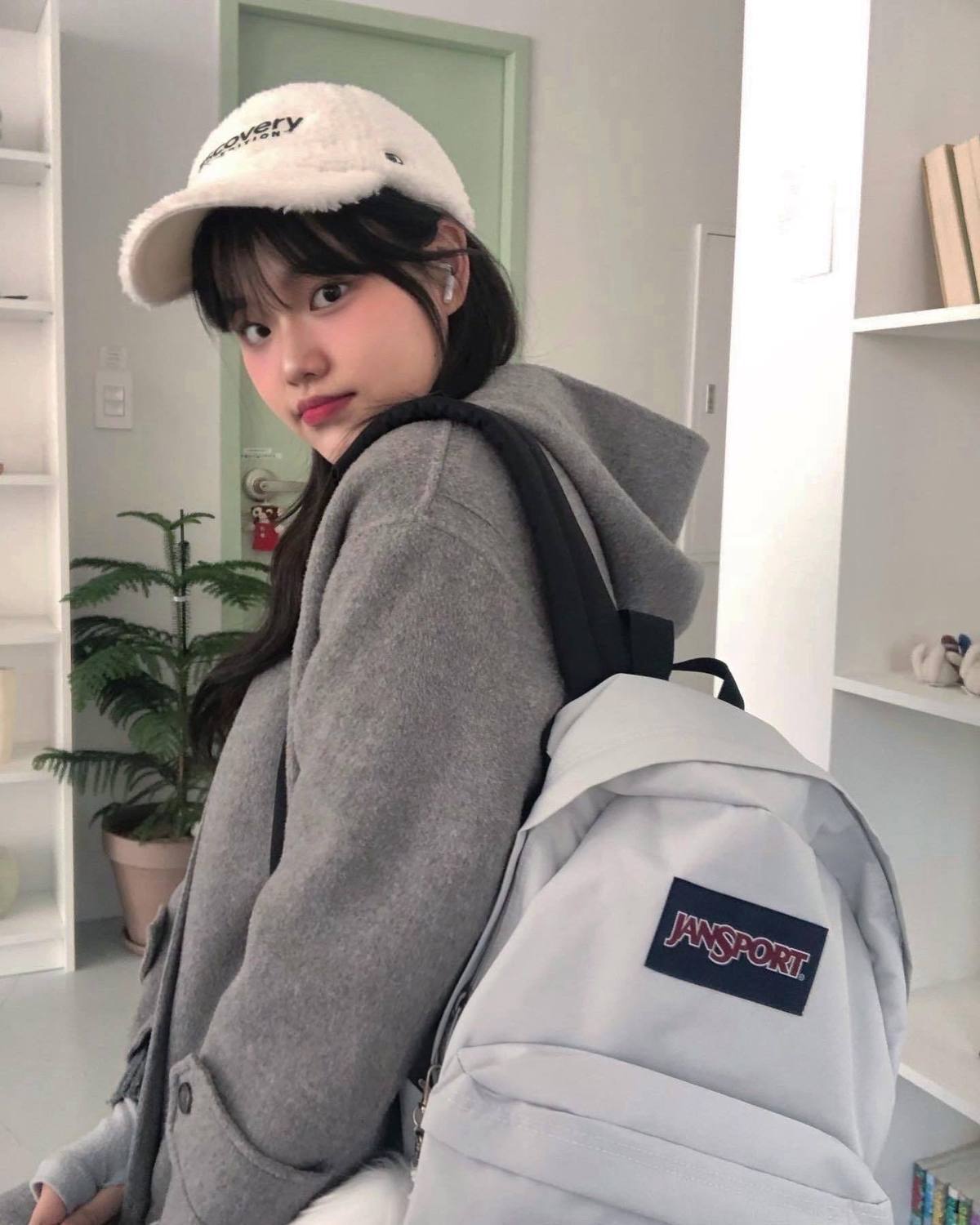 跨境外贸JANSPORT双肩包学生书包男女款背包蝶漾青漾雾霾蓝可代发详情12