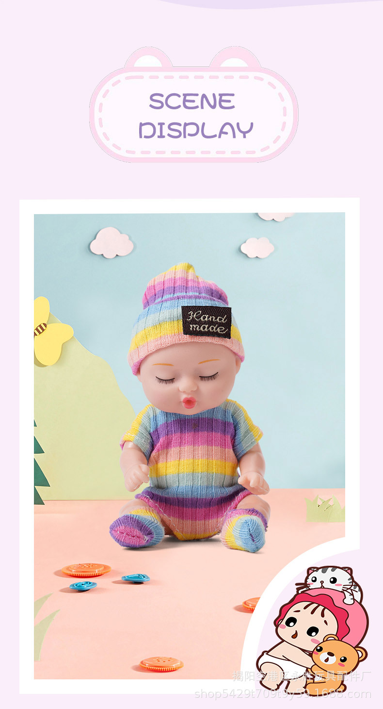 欧美洋娃娃睡眠仿真重生娃娃儿童玩具礼盒女孩公主跨境搪胶公仔玩偶详情11