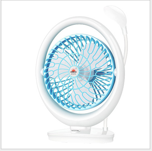 JR-2018 Lighted fan rechargeable student dormitory home rechargeable fan mini Portable with strong wind force pic 23