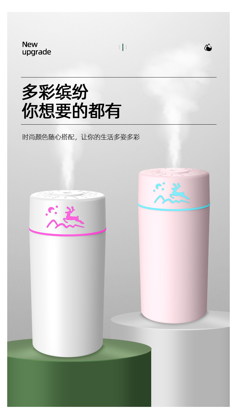 New type of humidifier, home and office silent USB air humidifier, fog volume water replenishment spray machine, factory direct sales M142 pic 15