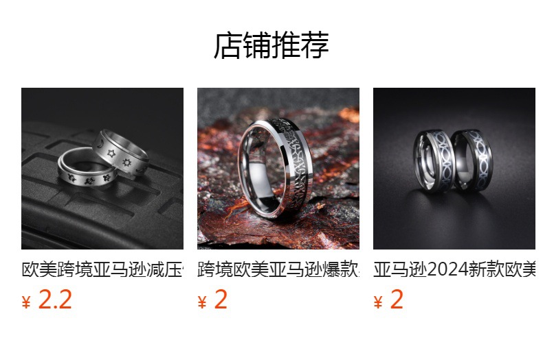 Cross-border new European and American oil drip ring small flower jewelry, flower pattern titanium steel ring 8mm bevel electroplated pic 1
