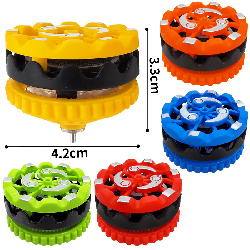 手持烟花陀螺抖音爆款激情碰撞解压回力惯性打火石陀螺玩具批发详情8