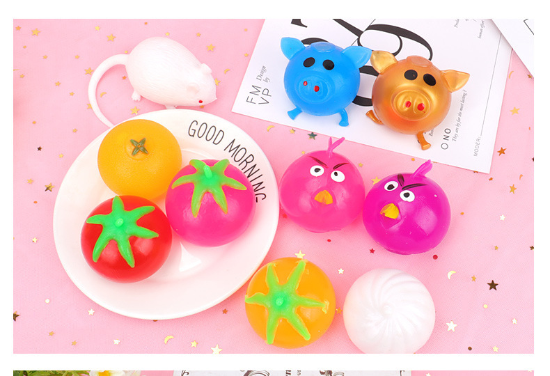 Vent water balls, vent pig heads, relieve stress, play pranks, vent fruits, vent balls, vent toys, creative gifts pic 14