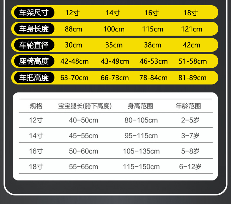 折叠自行车12寸折叠车16寸儿童自行车20寸学生车2-8岁儿童车单车详情16
