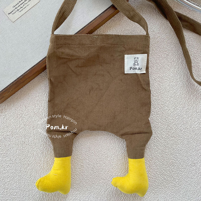 新款韩版布艺创意儿童宝宝斜挎包小猫方形收纳包可爱小脚单肩包女详情15