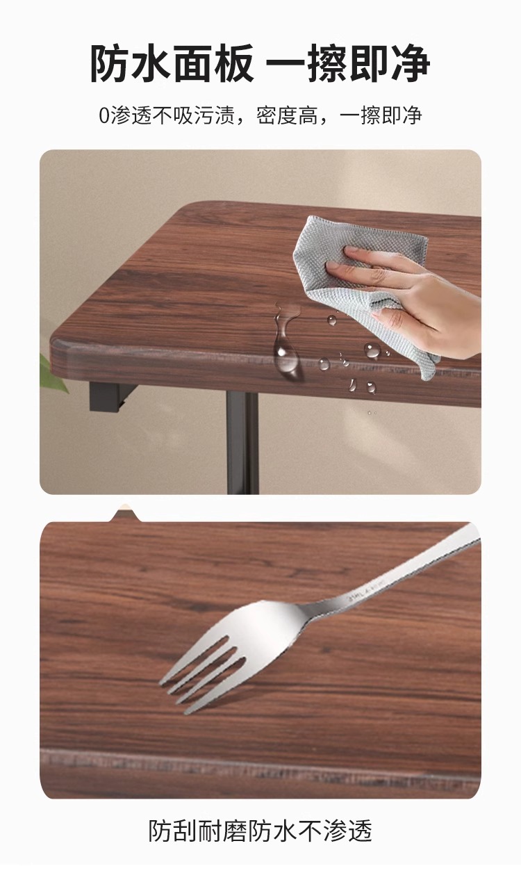 可移动双层茶几小推车边几客厅沙发收纳带轮茶桌卧室置物架小桌子详情9