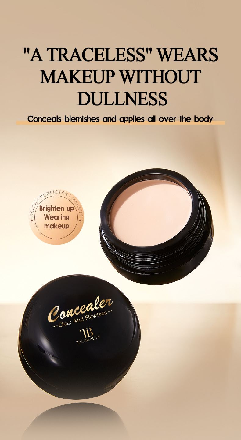 【跨境专供】Tao Beauty遮瑕膏斑点痘印黑眼圈自然防水遮瑕膏批发详情6