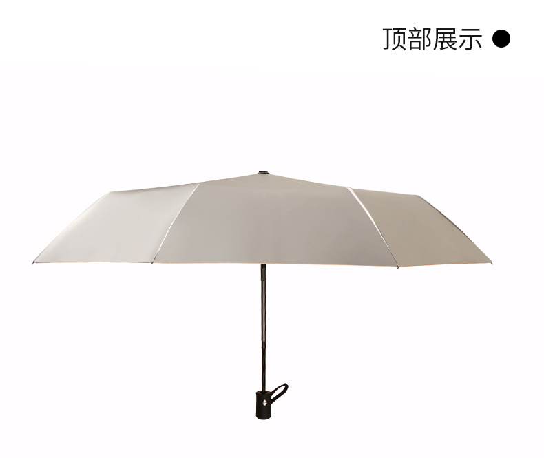 全自动伞钛银伞跨境太阳伞防晒遮阳伞晴雨两用女防紫外广告伞logo详情30