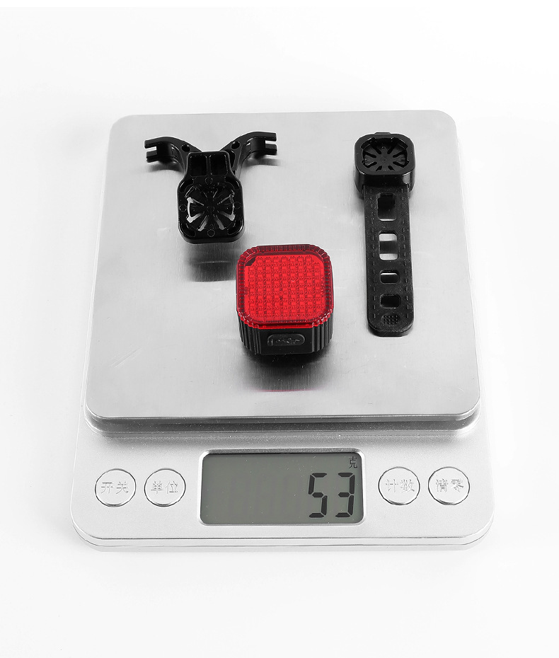 自行车尾灯夜骑灯公路山地车后尾灯表情警示灯单车刹车骑行灯配件详情13
