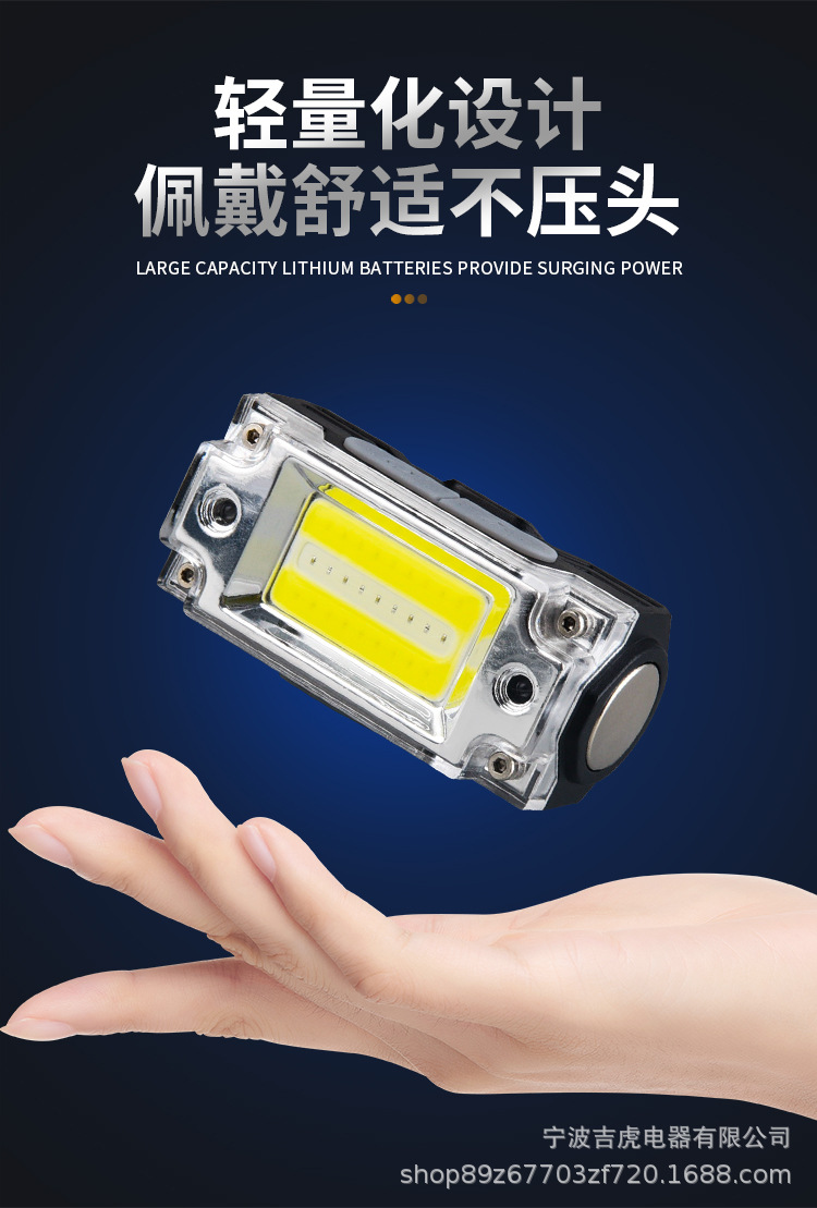 Cross-border mini sensor headlamp, fishing special strong light, ultra-bright cap lamp, ultra-long battery life, multi-functional, essential for sports pic 14