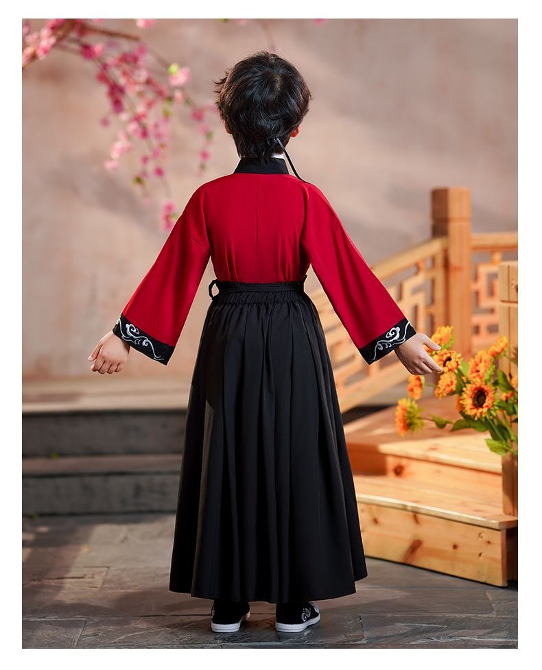 Estado de moda primavera y otoño niños han traje niños estilo chino ropa antigua tang traje niño de libro niño niño niño niño maestro traje de estudio chino espectáculo pic 8
