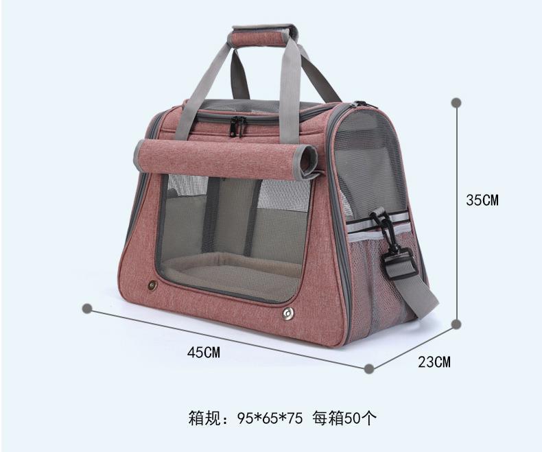 宠物猫包新款潮流时尚 可手提斜跨休闲透气 宠物用品小狗背包详情8