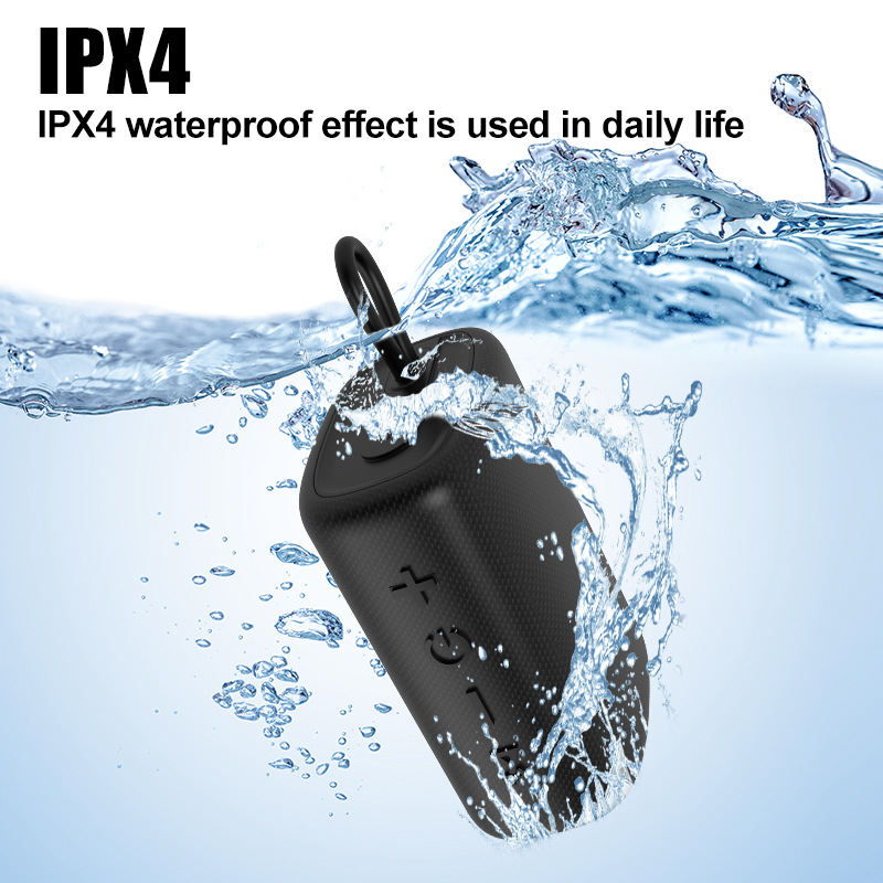 The AOOLIF fabric wireless Bluetooth speaker comes with a waterproof IPX4 Bluetooth speaker, a small steel cannon, and a card-inserting private mold pic 8